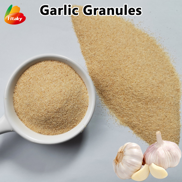 Organic dried garlic granules